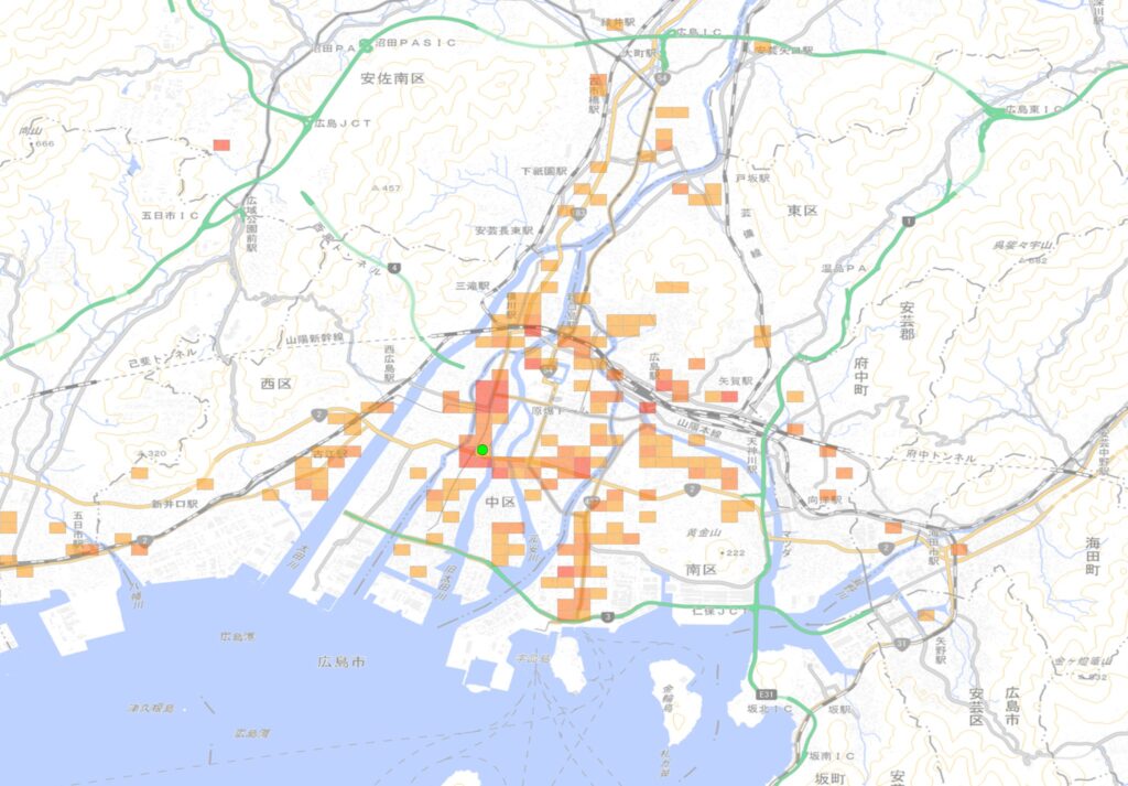 GIS-広告宣伝2　ターゲットを20代の女性に設定